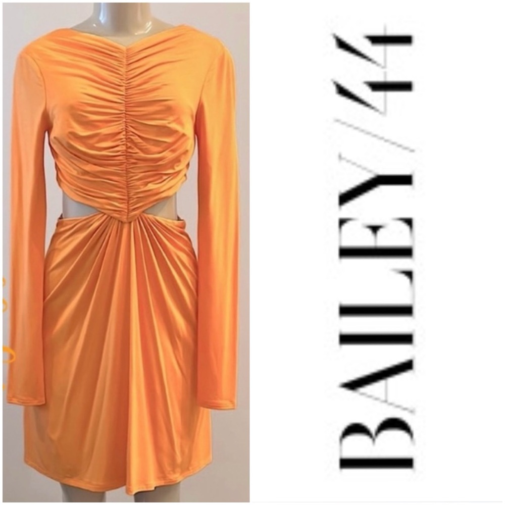 NWT $188 Bailey 44 Ornella Dress in Tangerine Sold Out Online Small